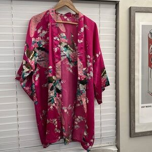 SOLD ❌ Faux silk robe